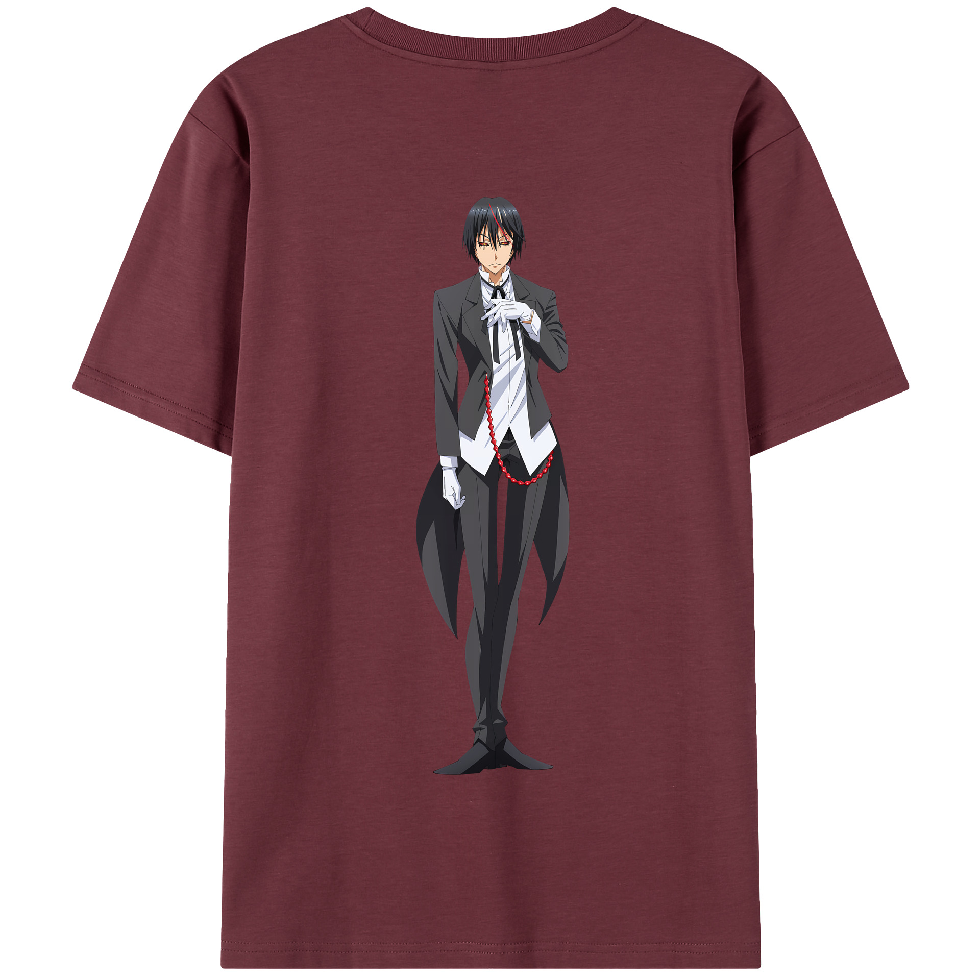 （画像用） 転スラ Regarding Reincarnated to Slime 綿100％半袖Tシャツ（背面プリント）